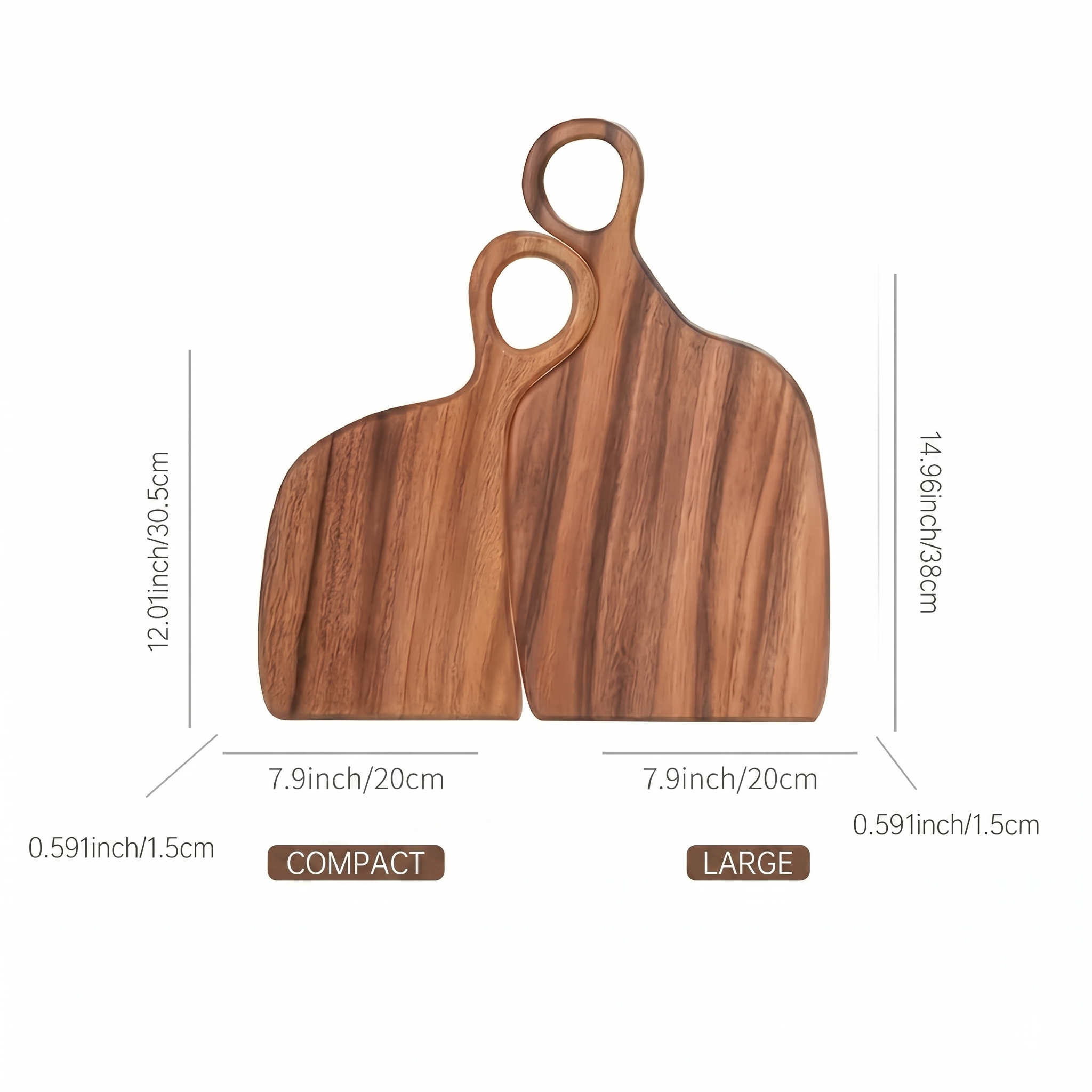 Personalized Acacia Wood Cutting Board - Custom Charcuterie Tray