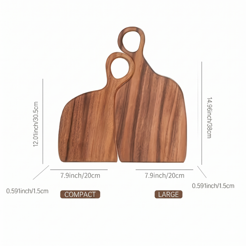 Personalized Acacia Wood Cutting Board - Custom Charcuterie Tray