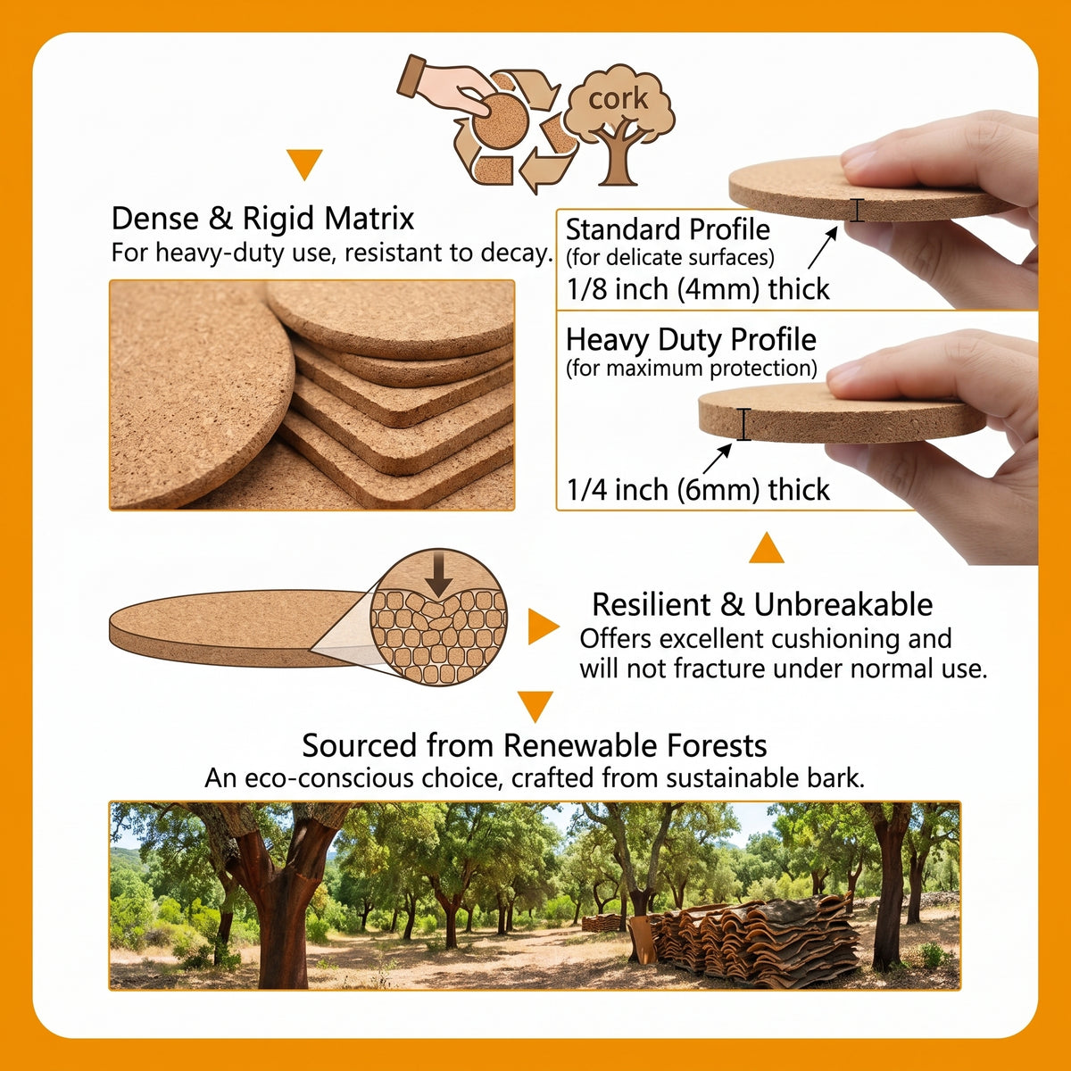 Custom Laser-Engraved Cork Coasters (Bulk & Wholesale)