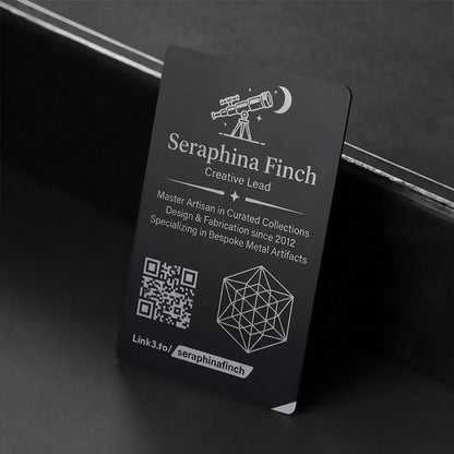 metal business cards custom engraved aluminum 0.45mm standard matte