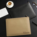 Personalized Leather Document Folder - Custom Engraved Portfolio