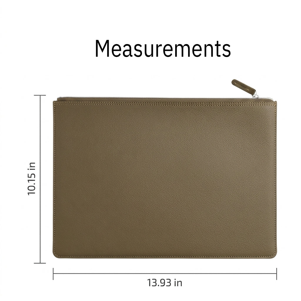 Personalized Leather Document Folder - Custom Engraved Portfolio