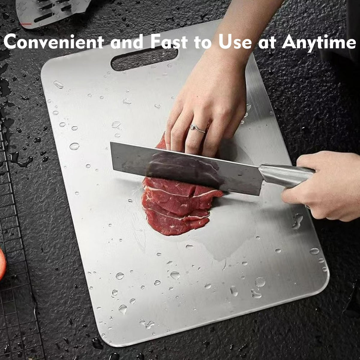 Custom Engraved Heavy-Duty Titanium Cutting Board
